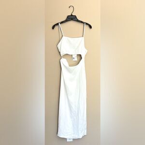 White Cutout Maxi Dress – Women
